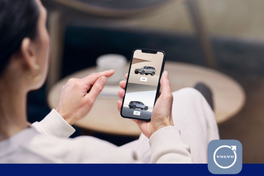 Bekijk de Volvo EX30 en Volvo EX90 in augmented reality (AR)